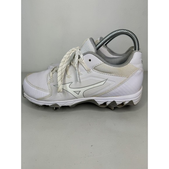 Mizuno Wave 9 Spike White Baseball Cleats Shoes Mens Size 7 - Picture 8 of 15
